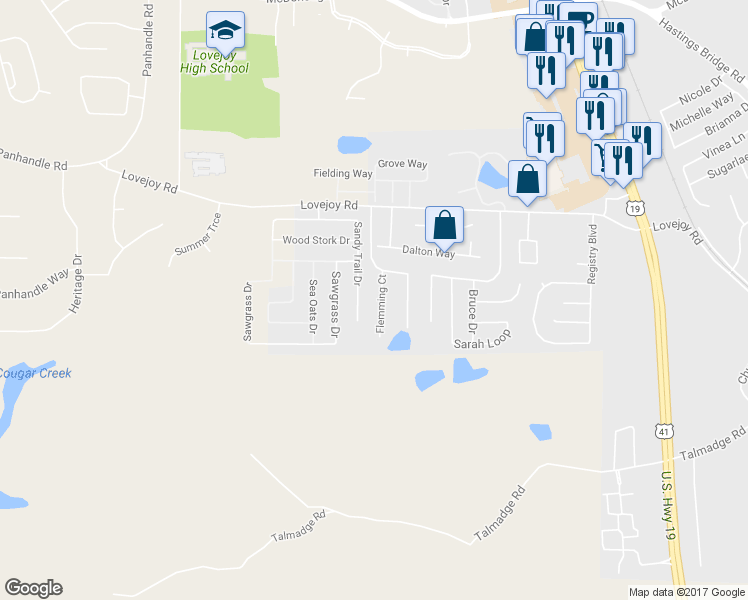 map of restaurants, bars, coffee shops, grocery stores, and more near 11633 Flemming Court in Hampton