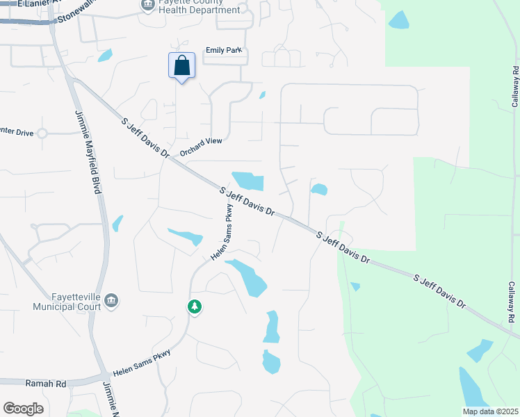 map of restaurants, bars, coffee shops, grocery stores, and more near 689 South Jeff Davis Drive in Fayetteville