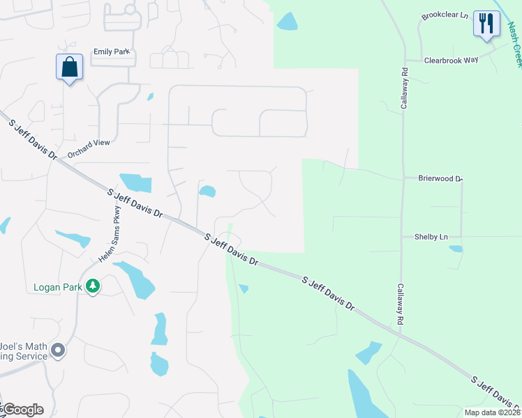 map of restaurants, bars, coffee shops, grocery stores, and more near 170 Diana Drive in Fayetteville