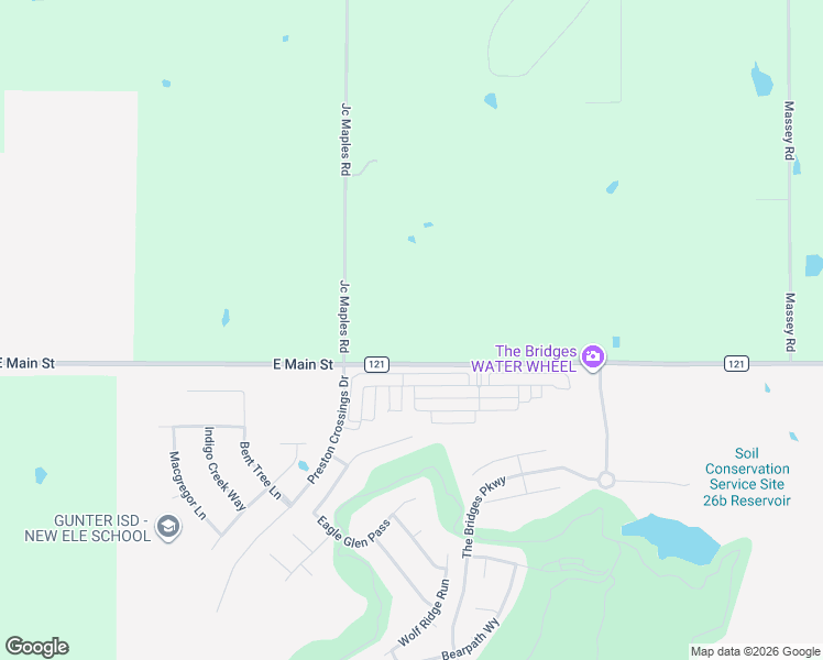 map of restaurants, bars, coffee shops, grocery stores, and more near 19379 Farm to Market 121 in Gunter