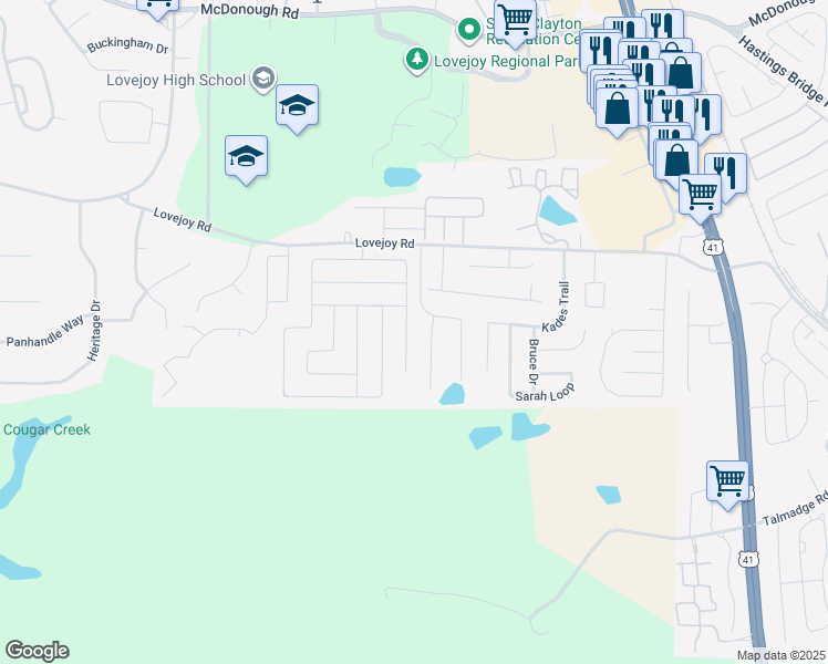 map of restaurants, bars, coffee shops, grocery stores, and more near 11633 Flemming Court in Hampton