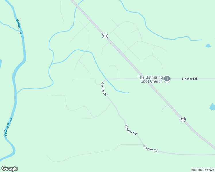 map of restaurants, bars, coffee shops, grocery stores, and more near 669 Fincher Road in Covington