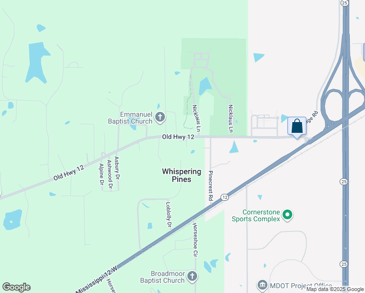 map of restaurants, bars, coffee shops, grocery stores, and more near 4348 Old Highway 12 in Starkville