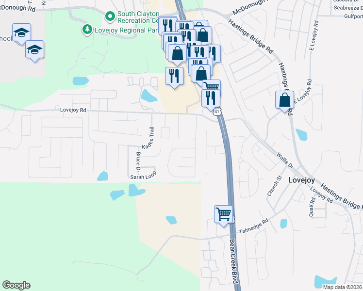 map of restaurants, bars, coffee shops, grocery stores, and more near 11520 Alicias Court in Hampton
