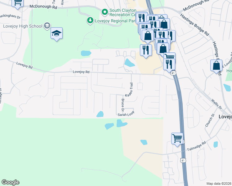 map of restaurants, bars, coffee shops, grocery stores, and more near 1887 Dalton Way in Hampton