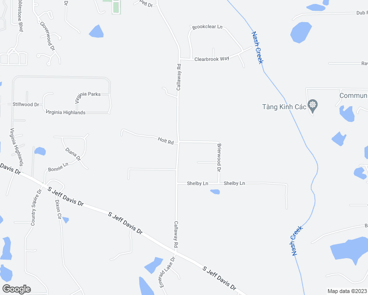 map of restaurants, bars, coffee shops, grocery stores, and more near 105 Brierwood Drive in Fayetteville