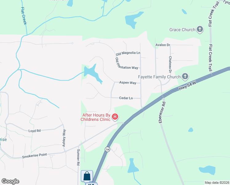 map of restaurants, bars, coffee shops, grocery stores, and more near 110 Old Mill Crossing in Fayetteville