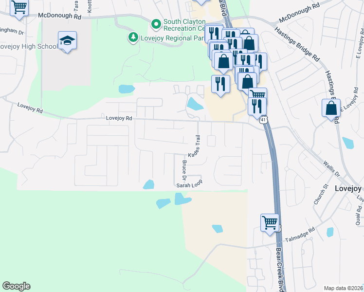 map of restaurants, bars, coffee shops, grocery stores, and more near 1917 Dalton Way in Hampton