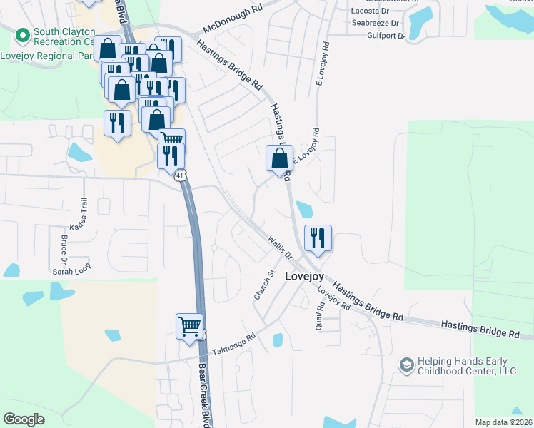 map of restaurants, bars, coffee shops, grocery stores, and more near 2321 Glebe Court in Hampton
