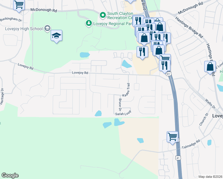 map of restaurants, bars, coffee shops, grocery stores, and more near 1887 Dalton Way in Hampton