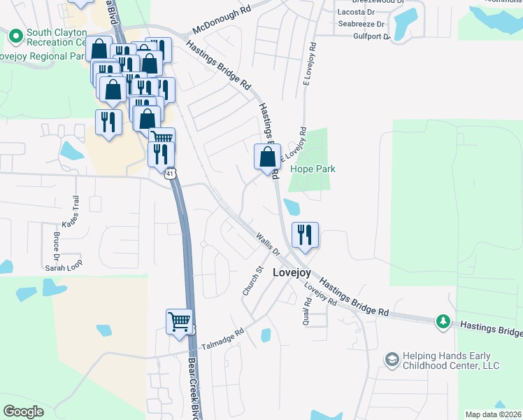 map of restaurants, bars, coffee shops, grocery stores, and more near 2321 Glebe Court in Hampton