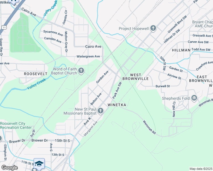 map of restaurants, bars, coffee shops, grocery stores, and more near 5445 Casey Avenue in Birmingham