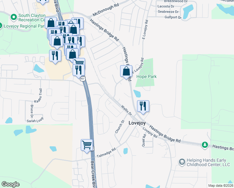 map of restaurants, bars, coffee shops, grocery stores, and more near 2321 Glebe Court in Hampton