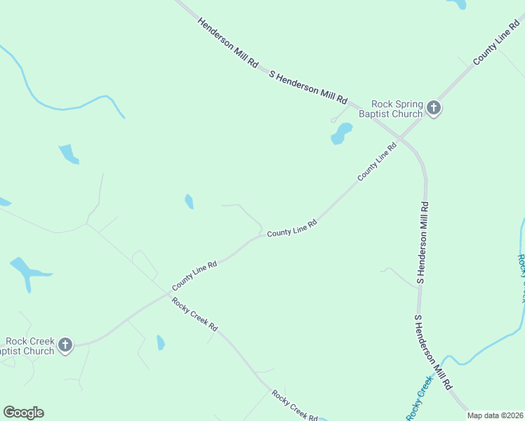 map of restaurants, bars, coffee shops, grocery stores, and more near 2936 County Line Road in Covington