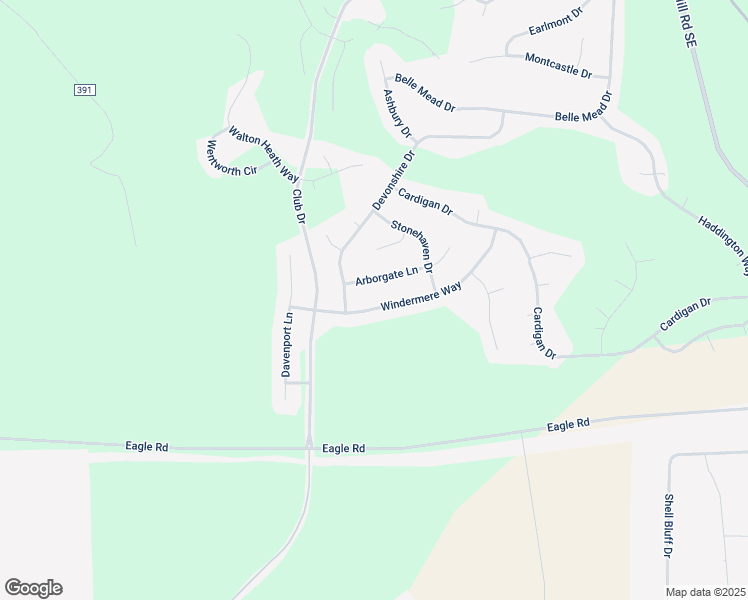 map of restaurants, bars, coffee shops, grocery stores, and more near 89 Windermere Way in Aiken