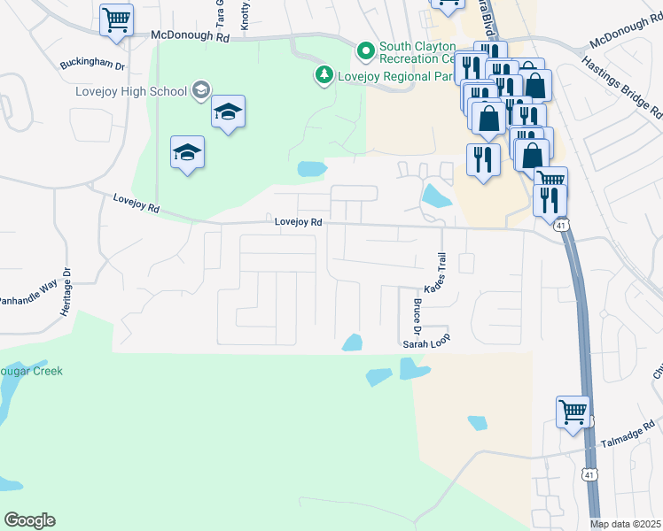 map of restaurants, bars, coffee shops, grocery stores, and more near 1801 Dalton Way in Hampton