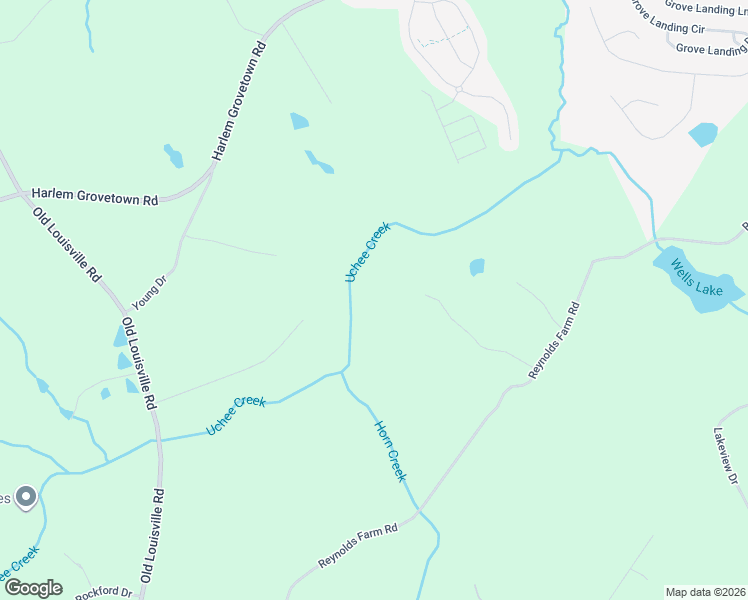 map of restaurants, bars, coffee shops, grocery stores, and more near 1241 Reynolds Farm Road in Grovetown