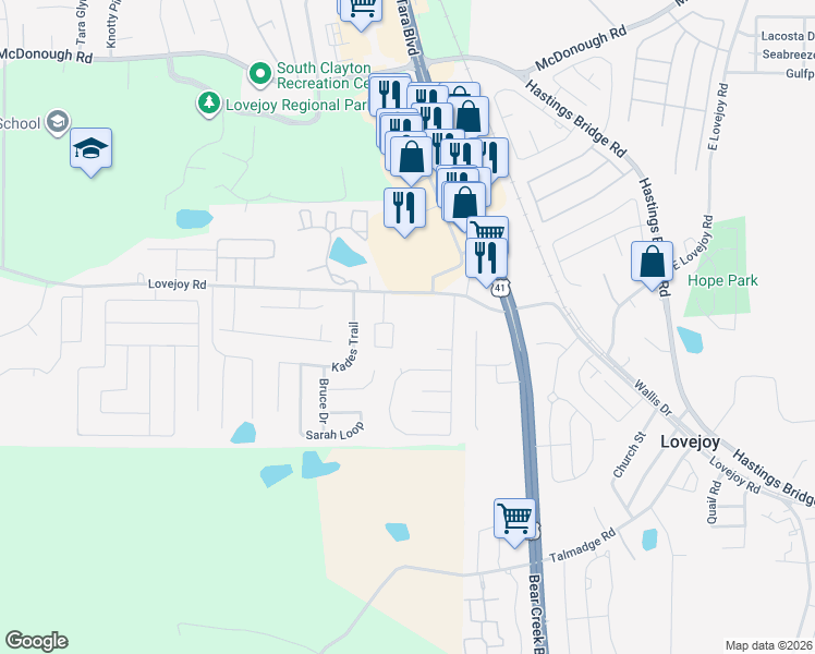 map of restaurants, bars, coffee shops, grocery stores, and more near 11520 Alicias Court in Hampton