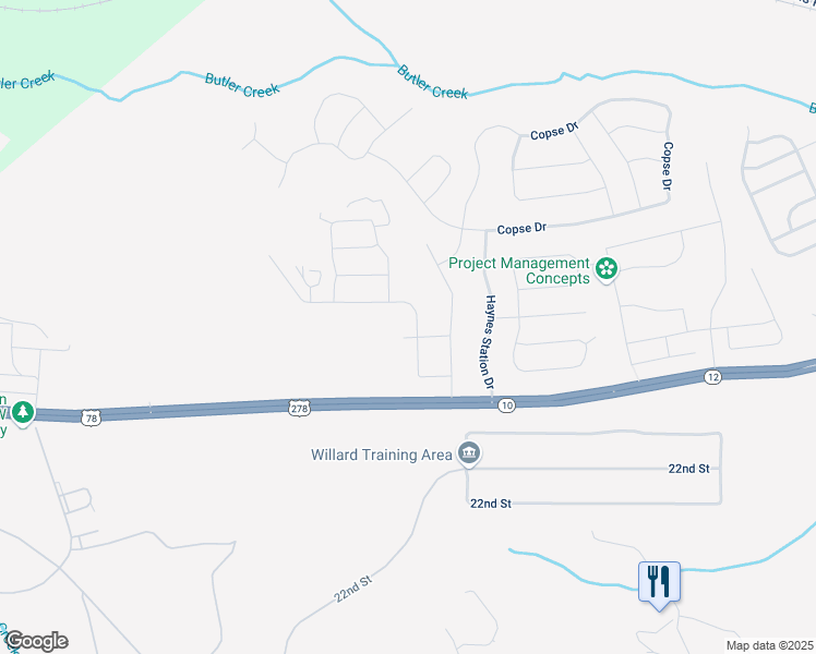 map of restaurants, bars, coffee shops, grocery stores, and more near 2851 Gordon Highway in Grovetown