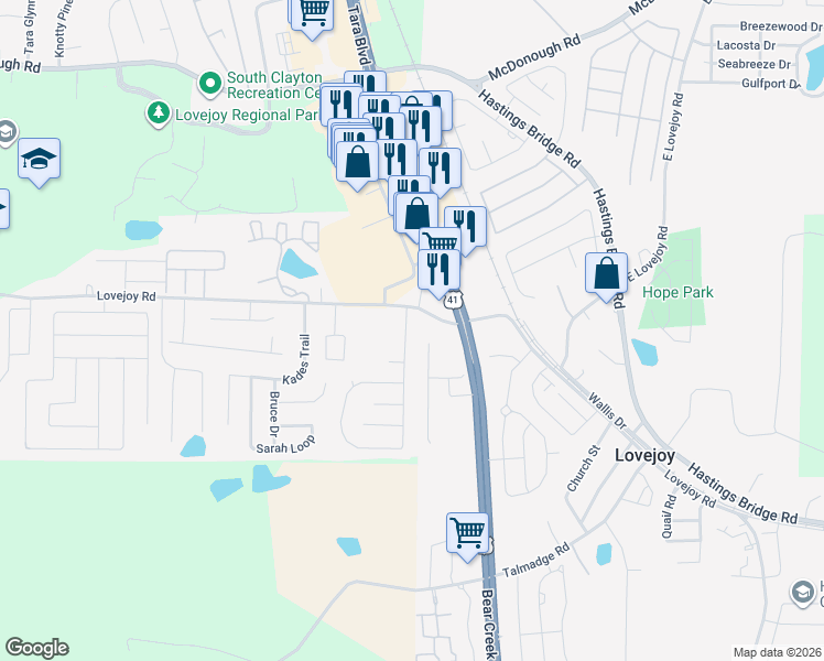 map of restaurants, bars, coffee shops, grocery stores, and more near 11544 Registry Boulevard in Hampton