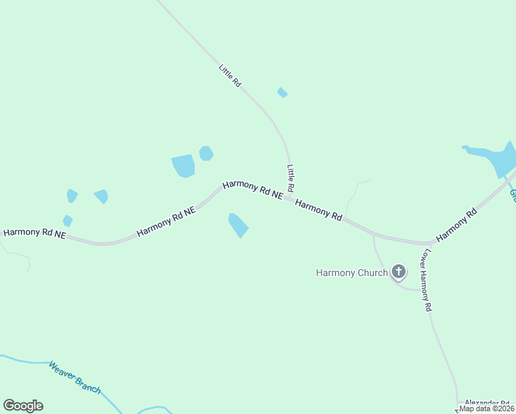 map of restaurants, bars, coffee shops, grocery stores, and more near 330 Harmony Road Northeast in Eatonton