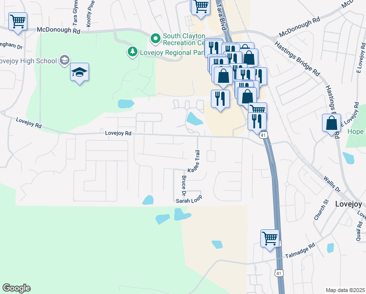 map of restaurants, bars, coffee shops, grocery stores, and more near 1919 Simmons Lane in Hampton