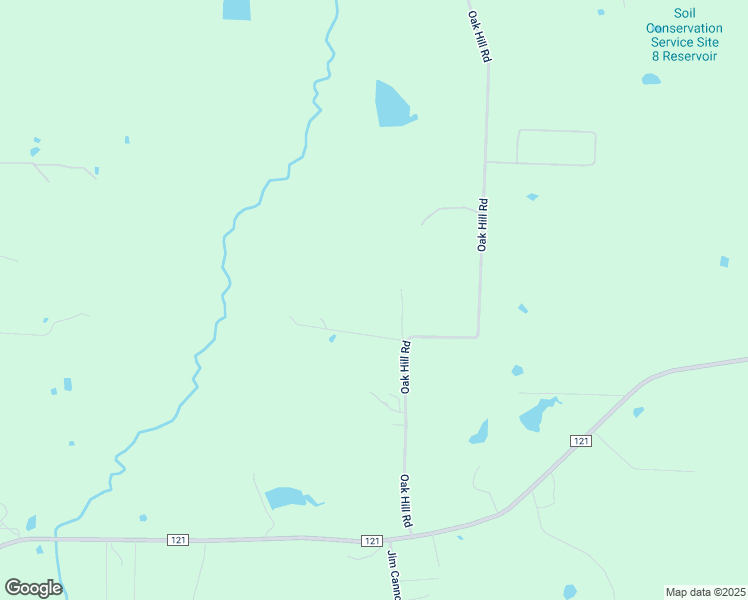 map of restaurants, bars, coffee shops, grocery stores, and more near 23 Coyote Lane in Van Alstyne