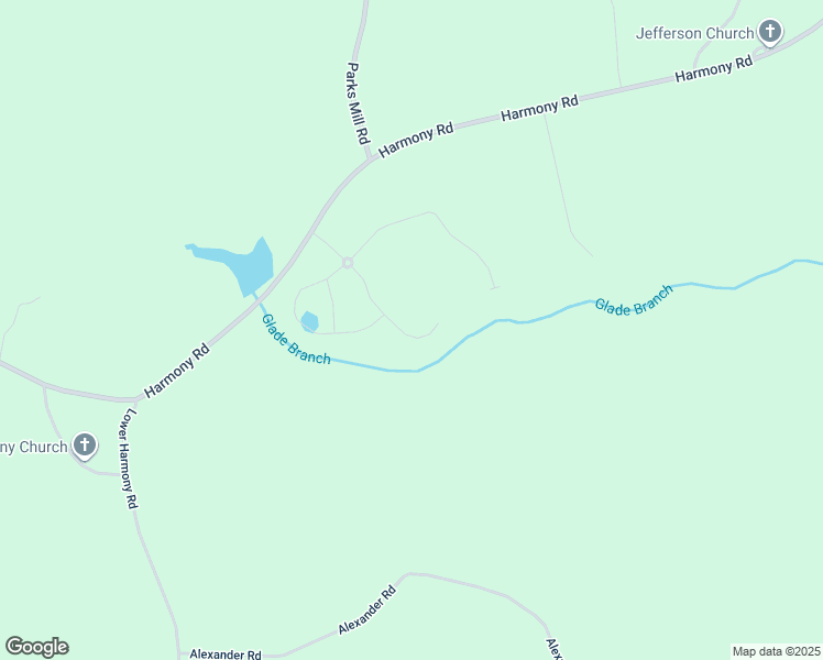 map of restaurants, bars, coffee shops, grocery stores, and more near 119 Harmony Farms Drive in Eatonton