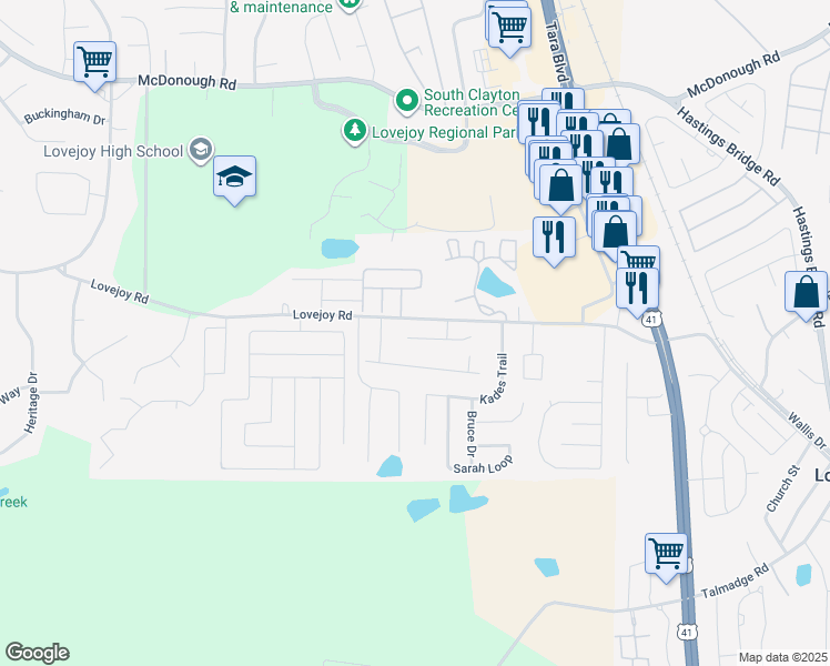 map of restaurants, bars, coffee shops, grocery stores, and more near 1860 Simmons Lane in Hampton