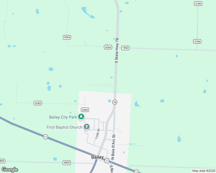 map of restaurants, bars, coffee shops, grocery stores, and more near 9910 Texas 78 in Leonard