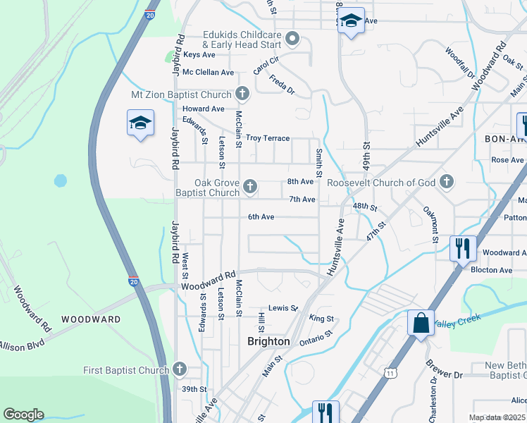 map of restaurants, bars, coffee shops, grocery stores, and more near 4009 6th Avenue in Brighton