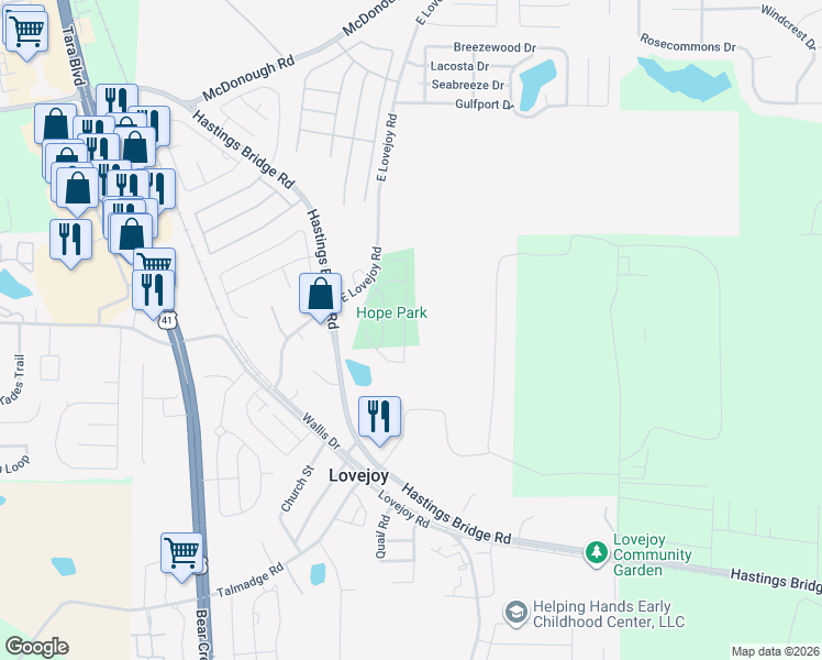 map of restaurants, bars, coffee shops, grocery stores, and more near 10890 Wheeler Trace in Hampton