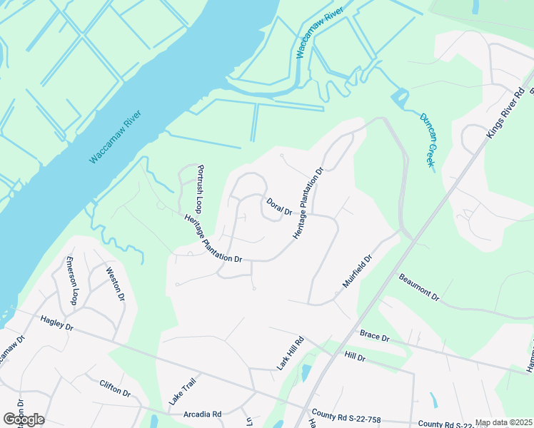 map of restaurants, bars, coffee shops, grocery stores, and more near 72 Dornoch Dr in Pawleys Island