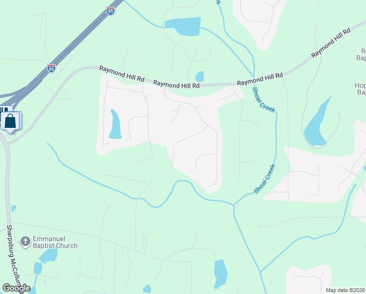 map of restaurants, bars, coffee shops, grocery stores, and more near 120 Priscilla Way in Newnan