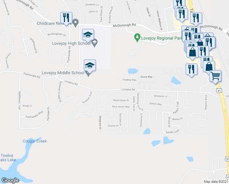 map of restaurants, bars, coffee shops, grocery stores, and more near 2306 Sawgrass Drive in Hampton