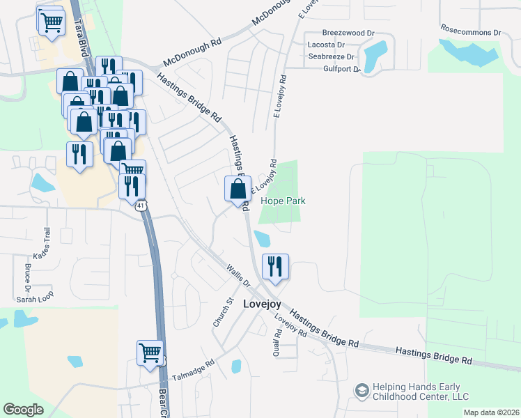 map of restaurants, bars, coffee shops, grocery stores, and more near 10984 Wheeler Trace in Hampton