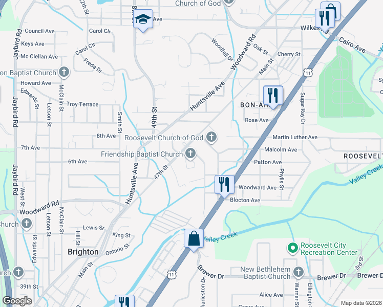 map of restaurants, bars, coffee shops, grocery stores, and more near 444 Oakmont Street in Brighton