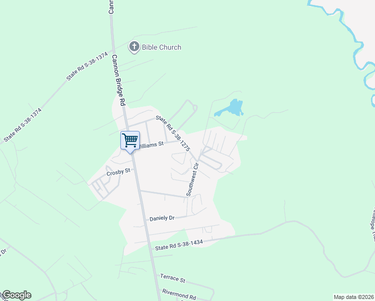 map of restaurants, bars, coffee shops, grocery stores, and more near 207 Tin Top Road in Cordova