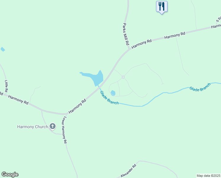 map of restaurants, bars, coffee shops, grocery stores, and more near 113 Harmony Farms Orchard in Eatonton