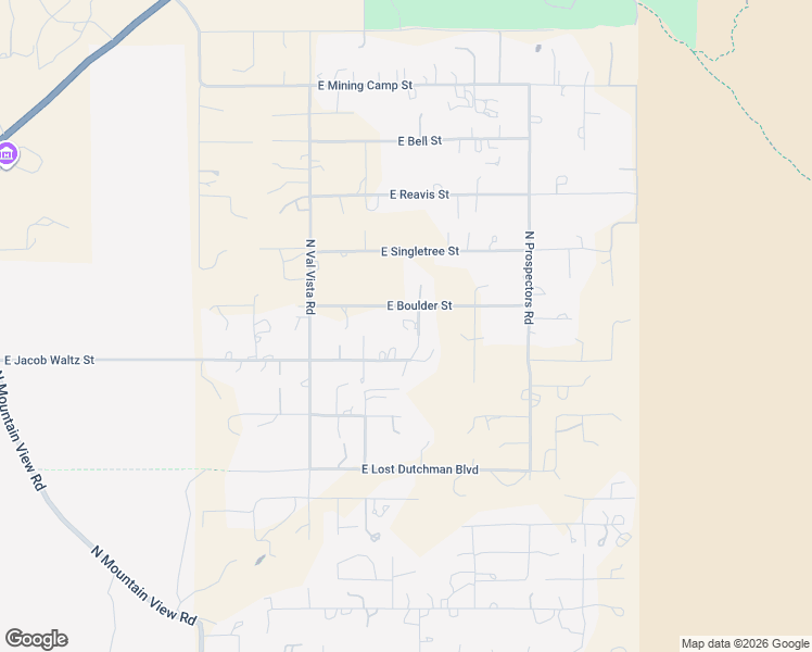 map of restaurants, bars, coffee shops, grocery stores, and more near 5578 East Jacob Waltz Street in Apache Junction