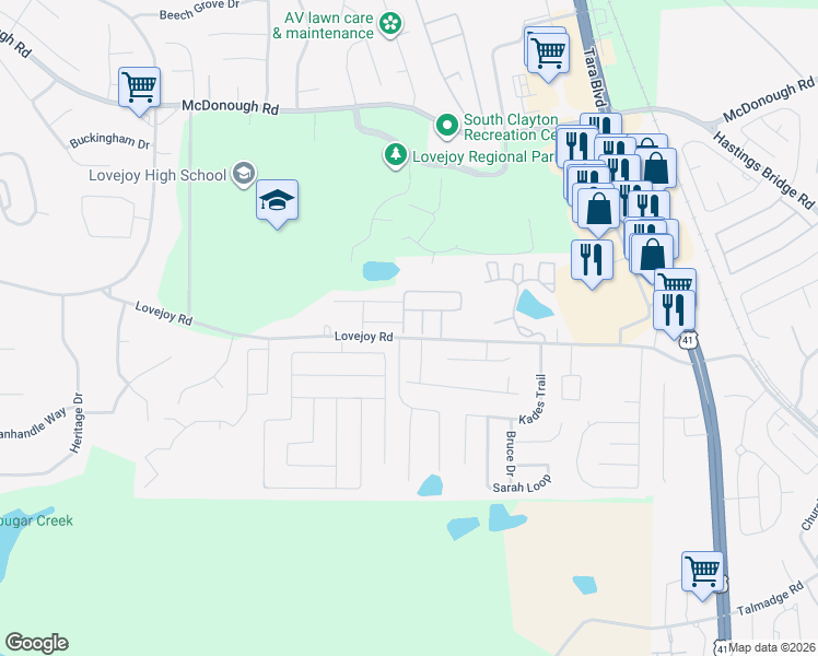 map of restaurants, bars, coffee shops, grocery stores, and more near 1718 Grove Way in Hampton