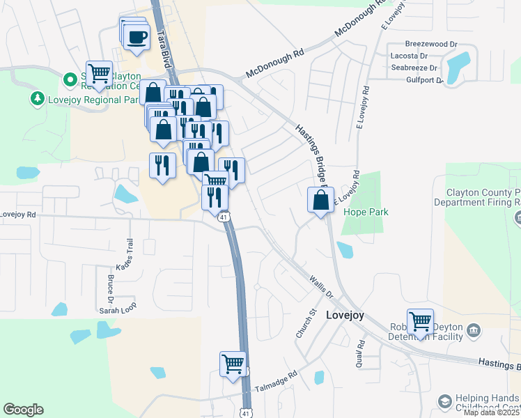 map of restaurants, bars, coffee shops, grocery stores, and more near 11541 Vinea Lane in Hampton