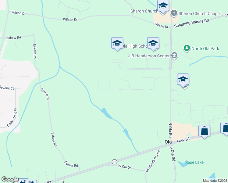 map of restaurants, bars, coffee shops, grocery stores, and more near 194 Tapestry Drive in McDonough