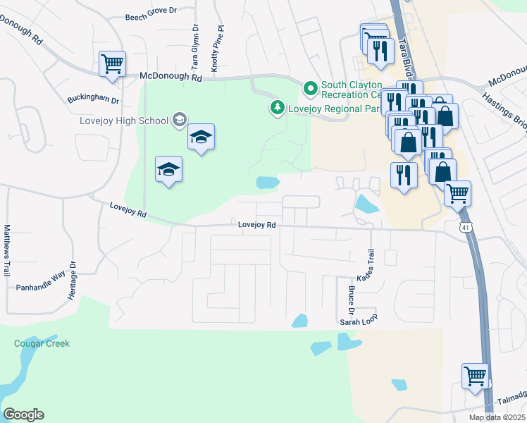 map of restaurants, bars, coffee shops, grocery stores, and more near 1761 Fielding Way in Hampton