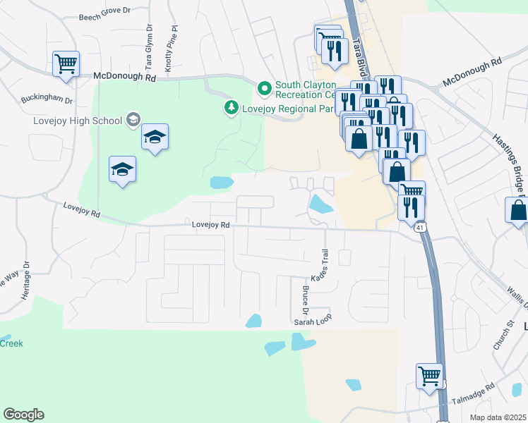 map of restaurants, bars, coffee shops, grocery stores, and more near 11408 South Grove Drive in Hampton