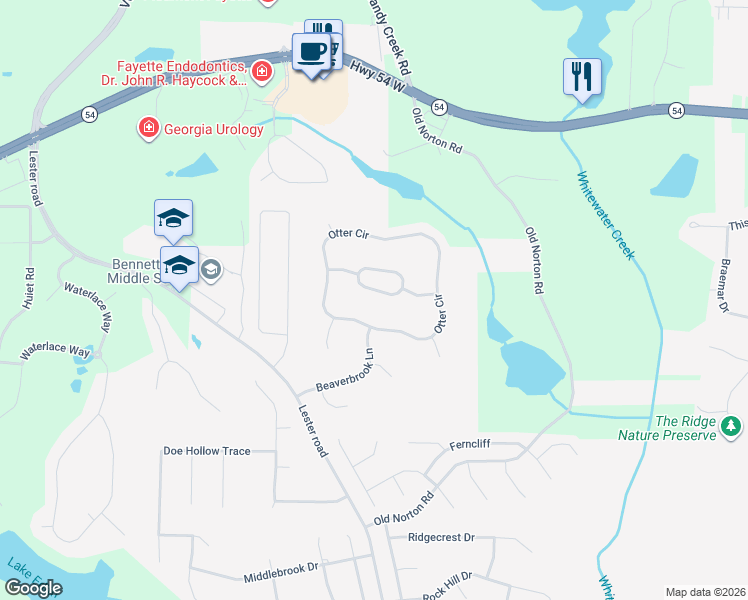 map of restaurants, bars, coffee shops, grocery stores, and more near 311 Hambrick Park in Fayetteville