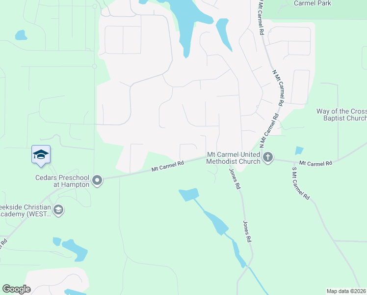 map of restaurants, bars, coffee shops, grocery stores, and more near 117 Belgian Court in Hampton
