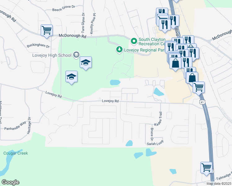 map of restaurants, bars, coffee shops, grocery stores, and more near 1779 Fielding Way in Hampton