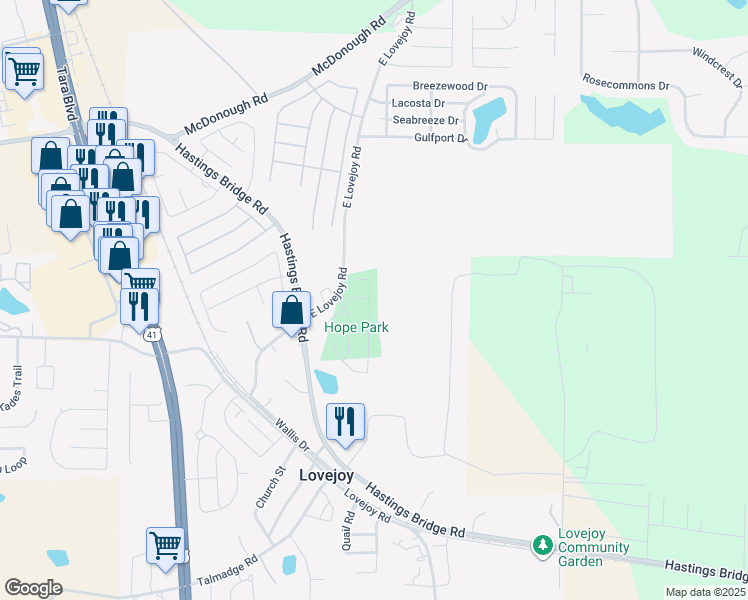 map of restaurants, bars, coffee shops, grocery stores, and more near 10842 Wheeler Trace in Hampton