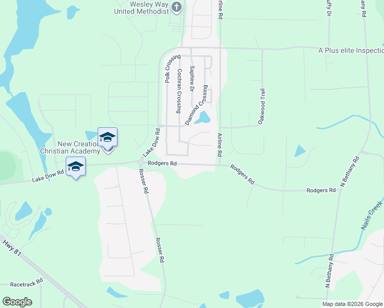 map of restaurants, bars, coffee shops, grocery stores, and more near 172 Fashion Crossing in McDonough